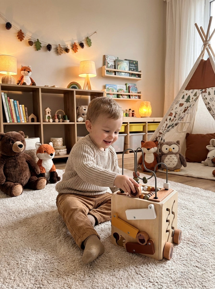 Squirrel House Activity Cube
